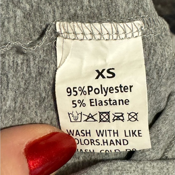 Womens SHEIN Grey flared high waisted leggings size XS NWOT - Picture 3 of 7